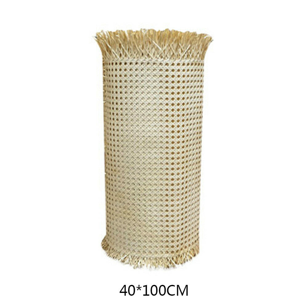 40*100cm Artificial Rattan Cane Plastic Webbing Sheet Panels Furniture Weave Diy