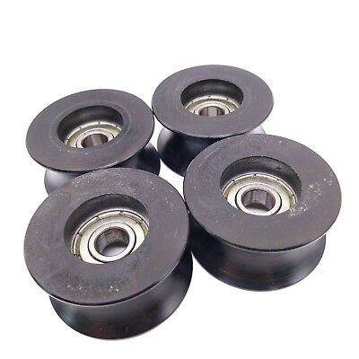 Us Stock 4x 0840uu 8mm 8x40x20.7mm Groove Guide Pulley Sealed Rail Ball Bearing