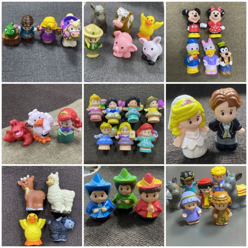 Mixed Lots Of Fisher Price Little People Farm Barn Animals  Princess Toys